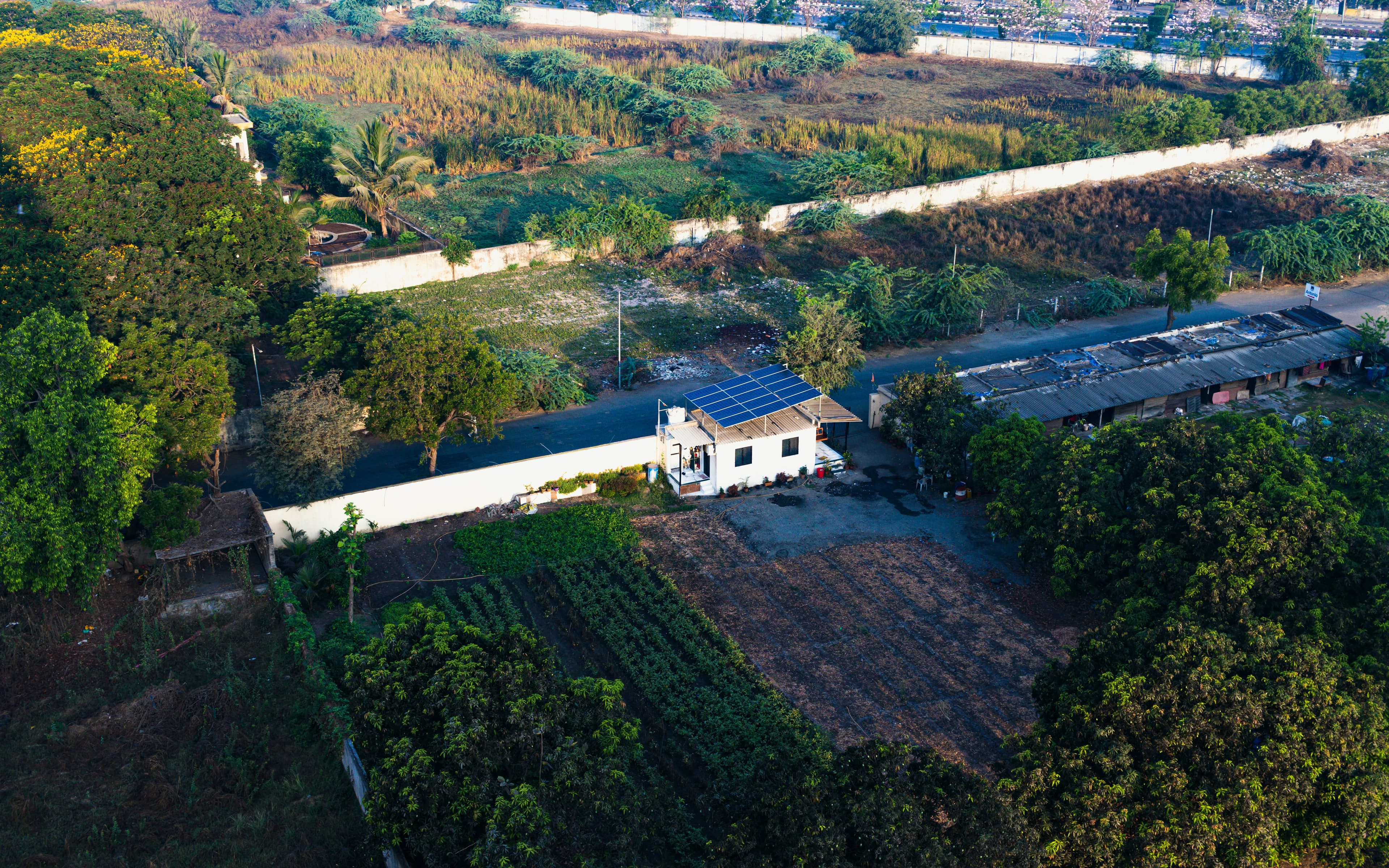 Solar technician working